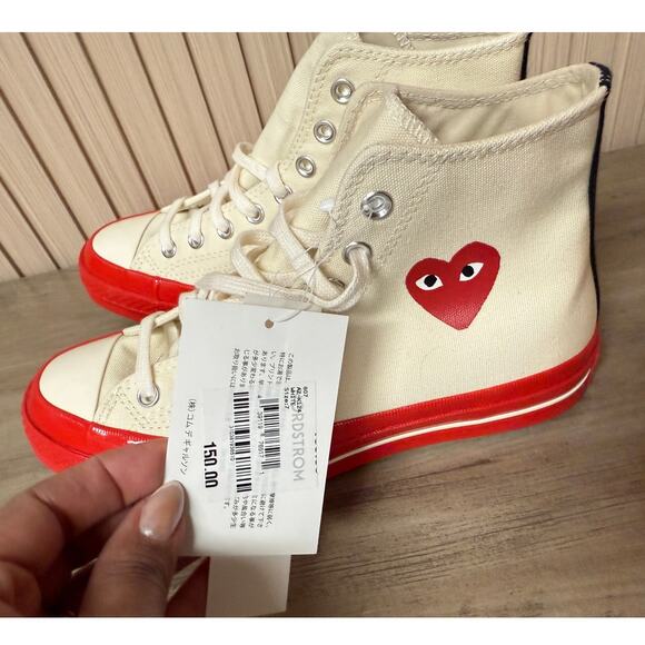 Converse x PLAY Comme des Garçons Chuck 70 A01794C - Unisex Women’s 9 / Men’s 7 - Picture 5 of 13